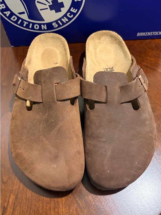 Birkenstock Shoes - Birkenstock Boston Brown Suede Women’s Boston Clogs